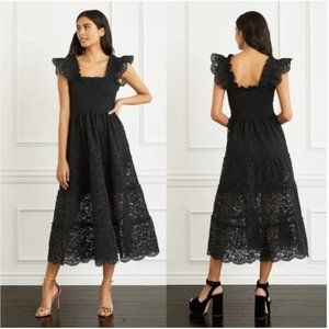 Hill House Home Collector's Edition Ellie Nap Dress in Black Lace